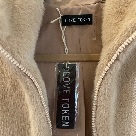 Love Token Faux Fur Coat w/Hood - Picture 3 of 6